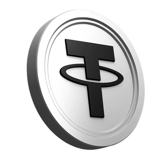 Illustration de la pièce USDT (Tether) dans la section informative de la plateforme